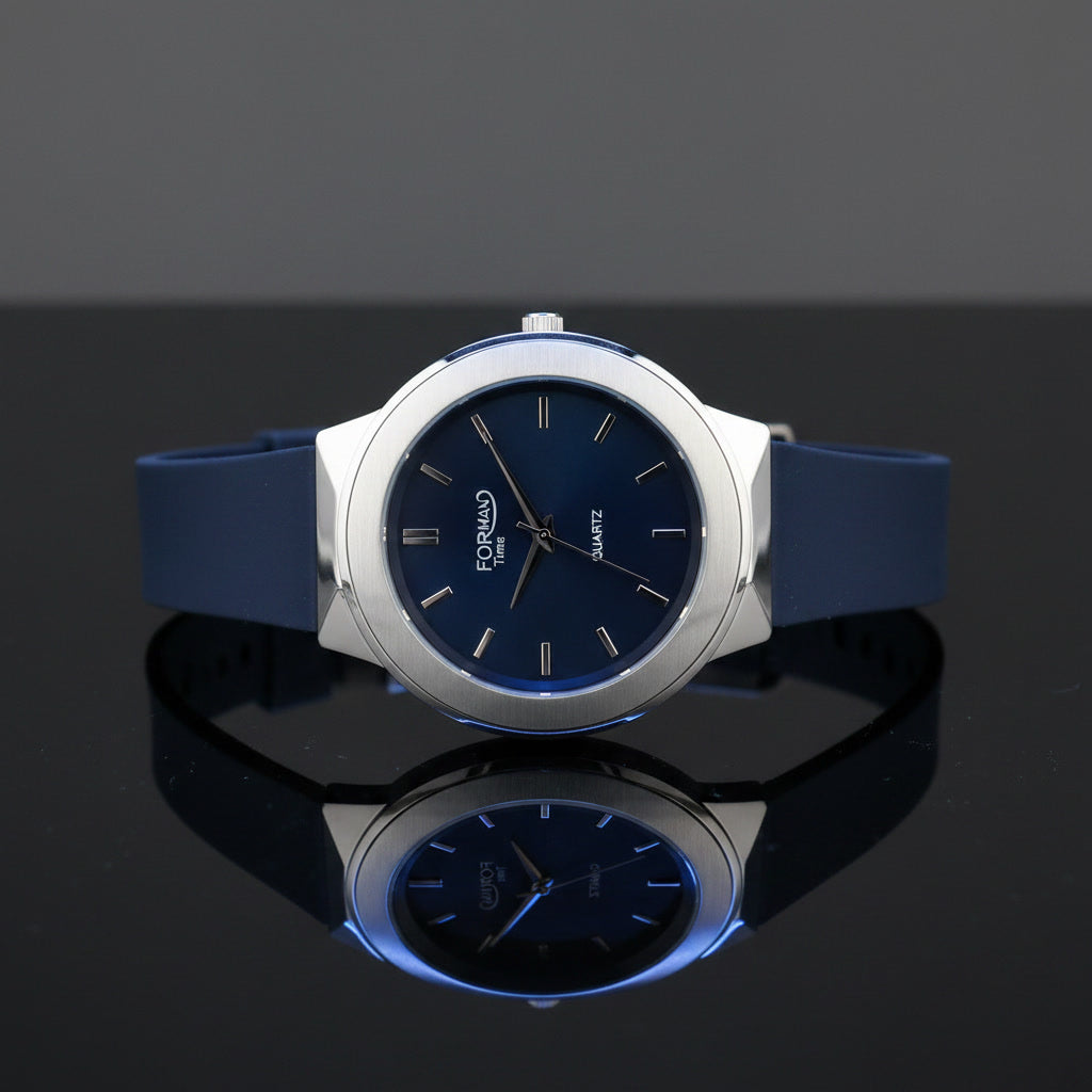 Midnight Spark: Sleek Black Diamond watch