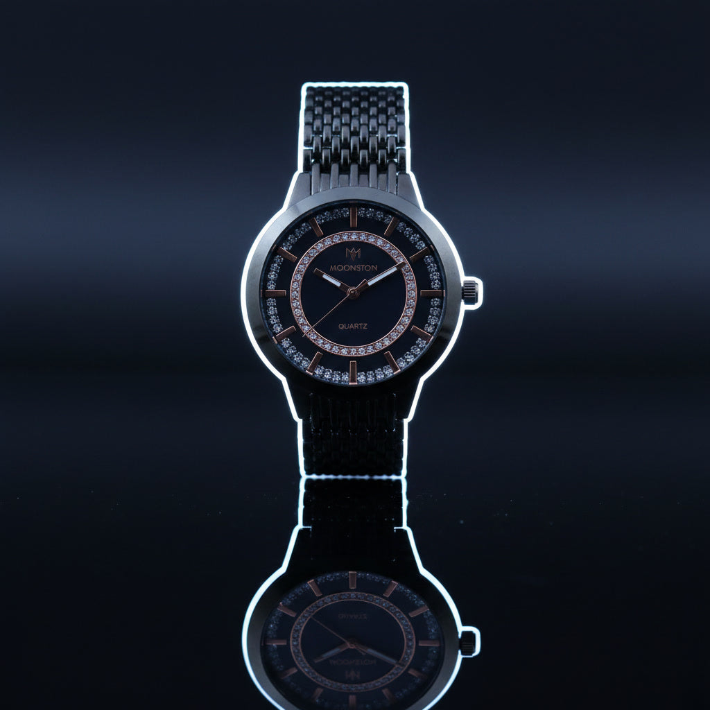 MOONSTON Midnight Halo: Crystal watch