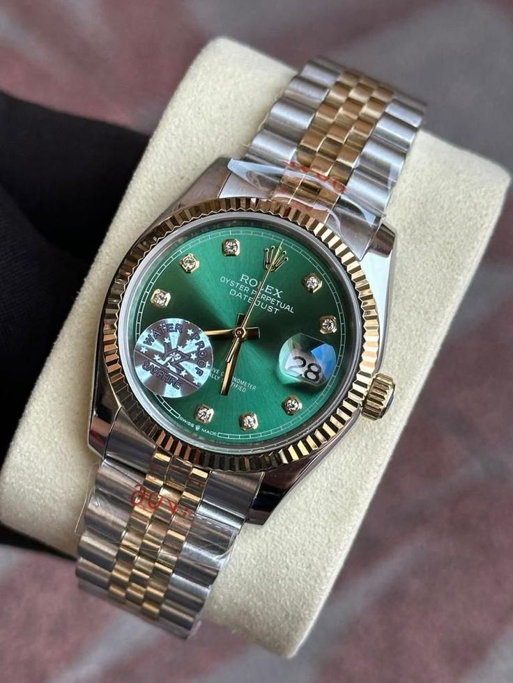 Rolex datejust green dail