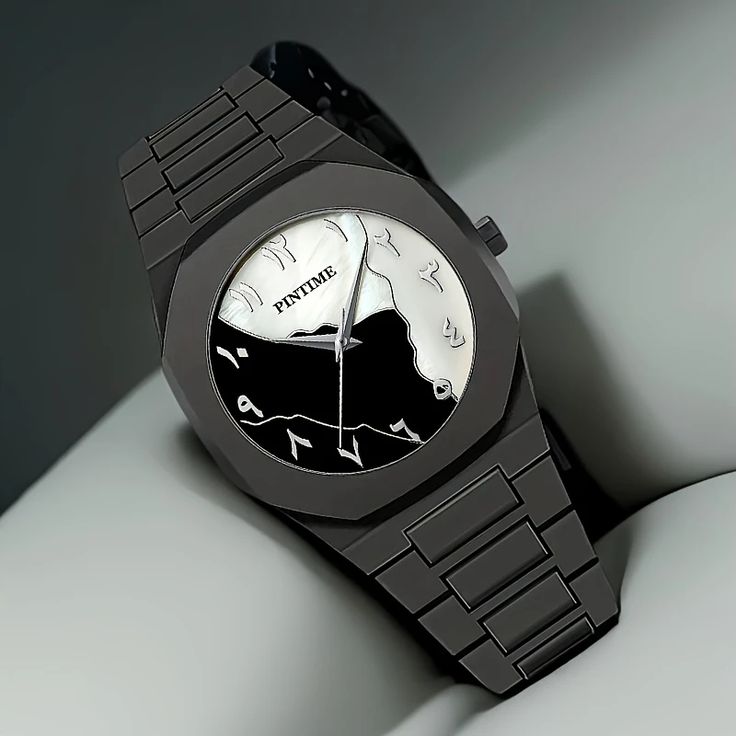 High-Grade Alloy Arabic Dial Men's Waterproof Watch