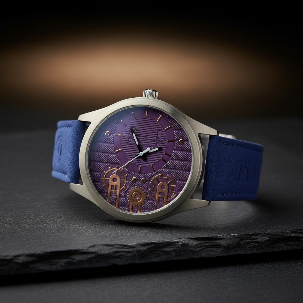 The CHRONO Royal Steampunk – Royal Purple & Cobalt Blue