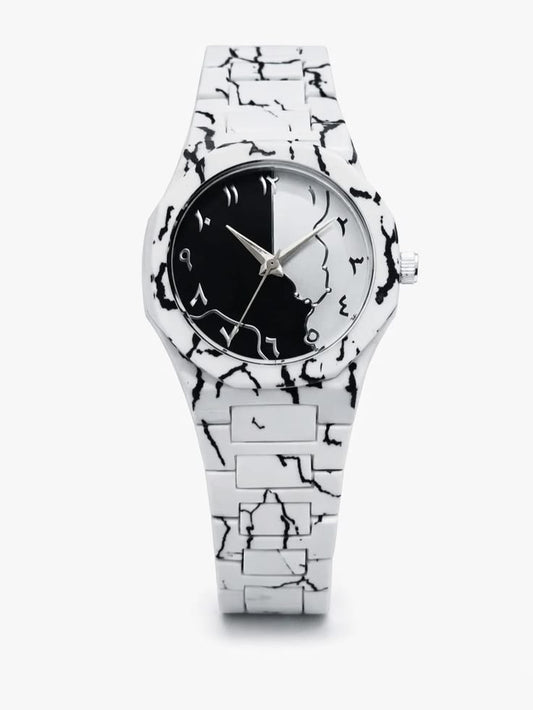 Elegant marble-style watch with a premium modern look