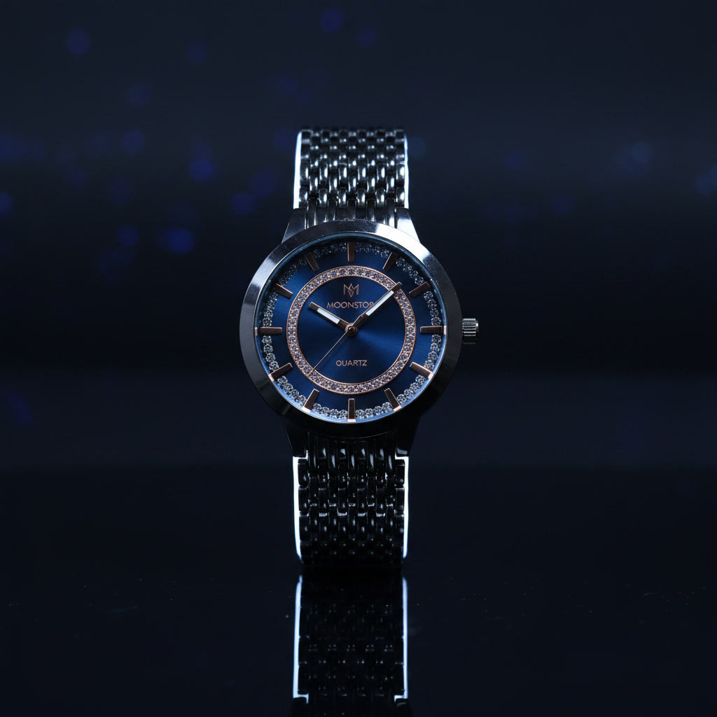 MOONSTON Midnight Halo: Crystal watch
