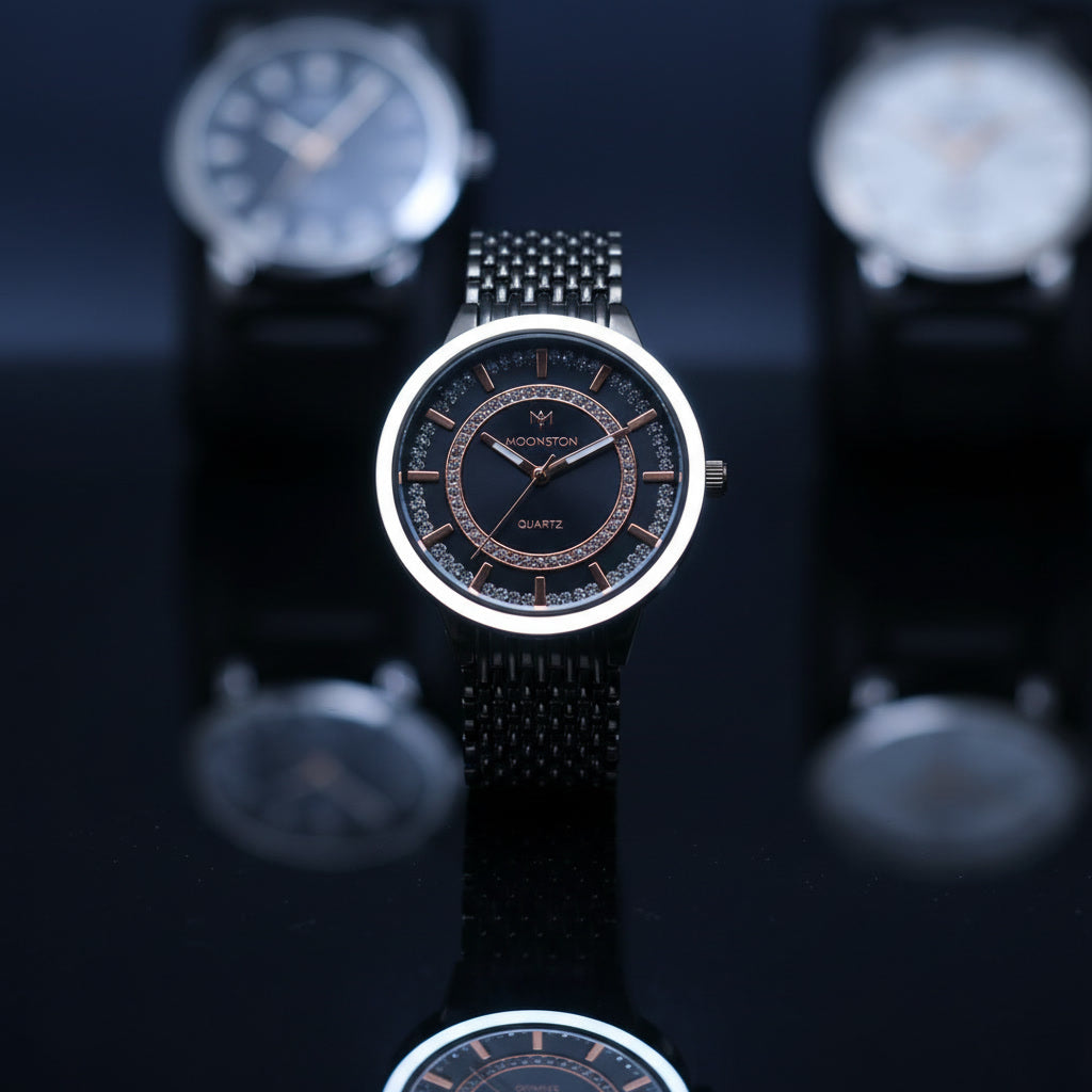 MOONSTON Midnight Halo: Crystal watch