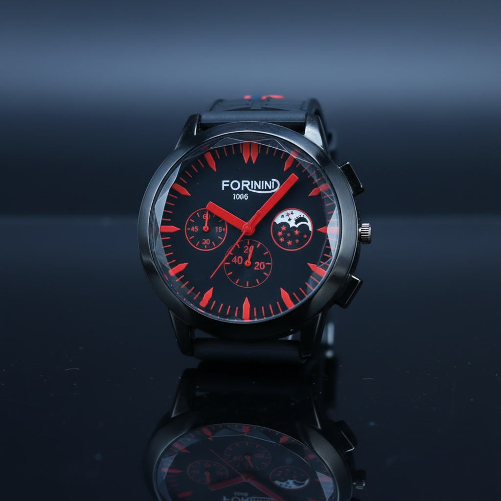 FOR MAN Crimson Eclipse watch