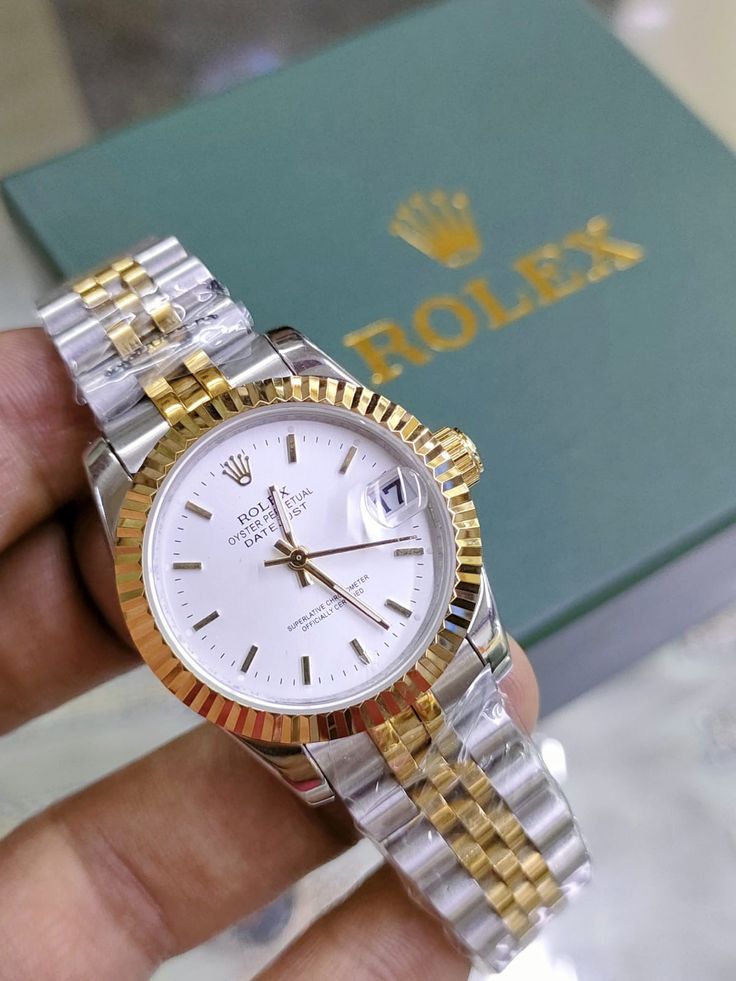 Rolex white dail