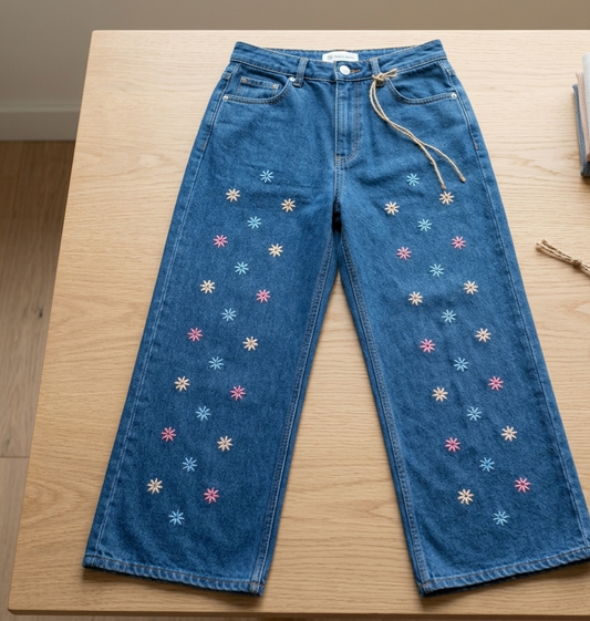 Blue ladies jeans