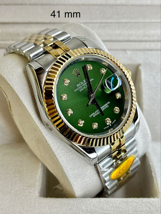 Rolex datejust green dail