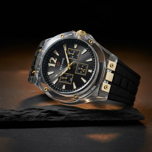 The REfAME Crystal Horizon – Transparent Sport Chronograph